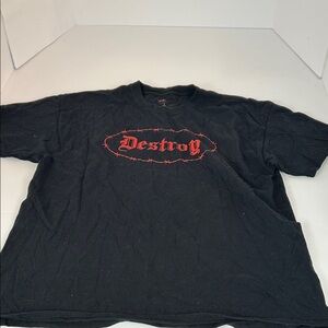 Unk Black and Red Graphic Tee